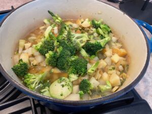 add broccoli to soup